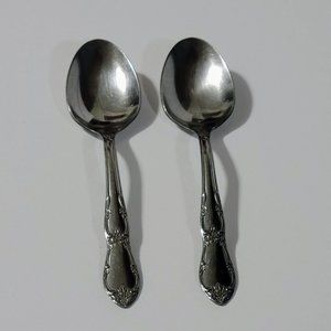 Fenway by ONEIDA Ltd. ~ Wm. A. Rogers Deluxe Stainless ~ Set of 2 T./Serving